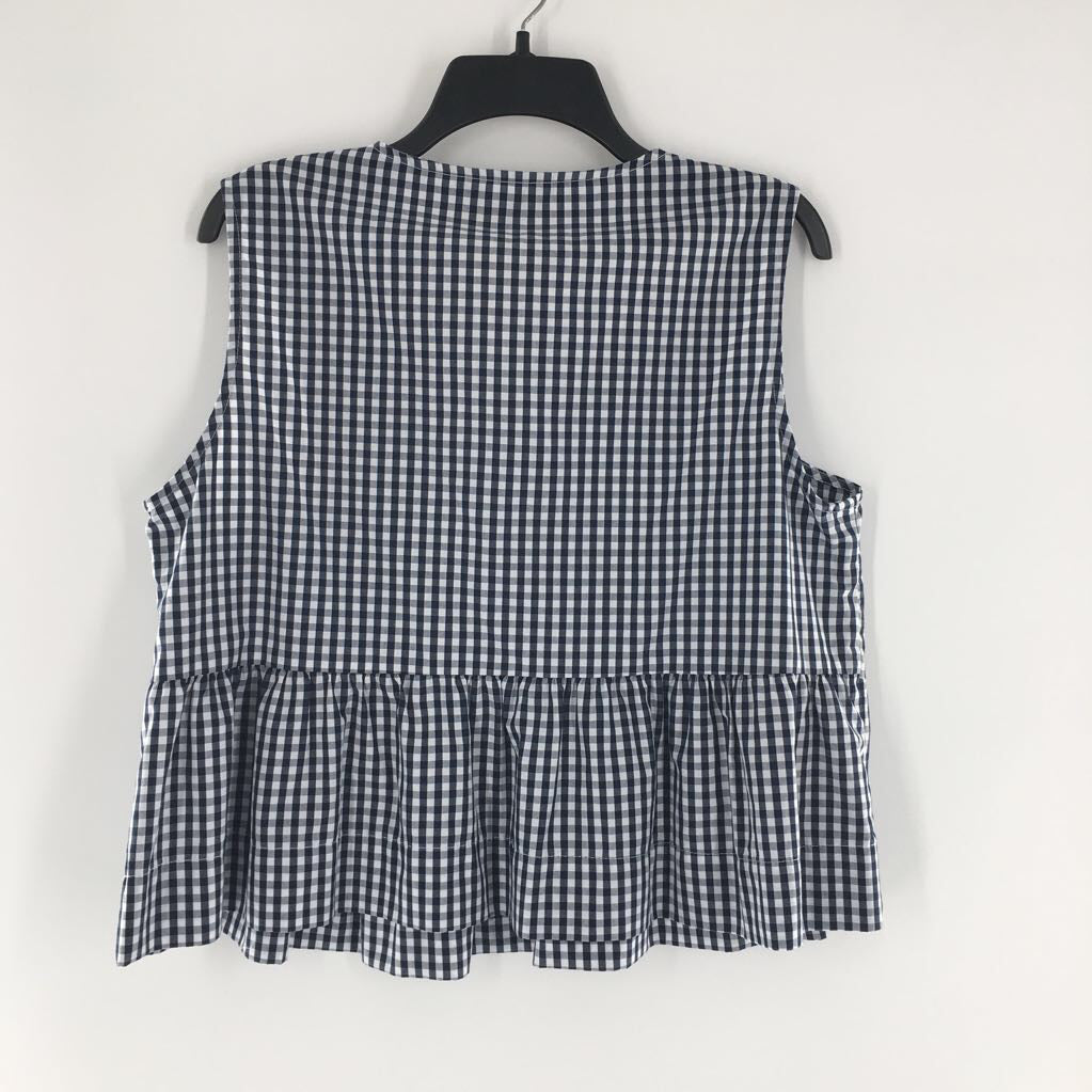 L checkered bow front slvls top