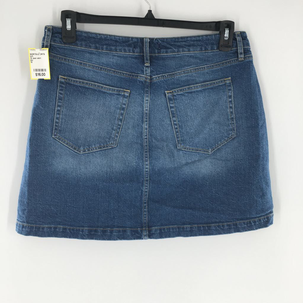 12 jean skirt