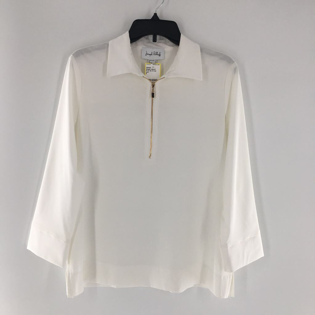 8 1/2 zip l/s top