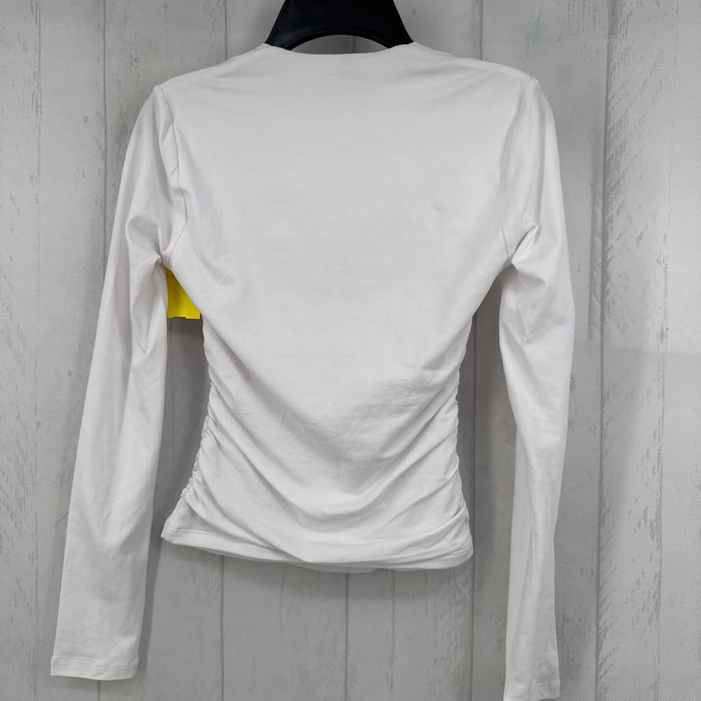 XS ruched sides l/s top