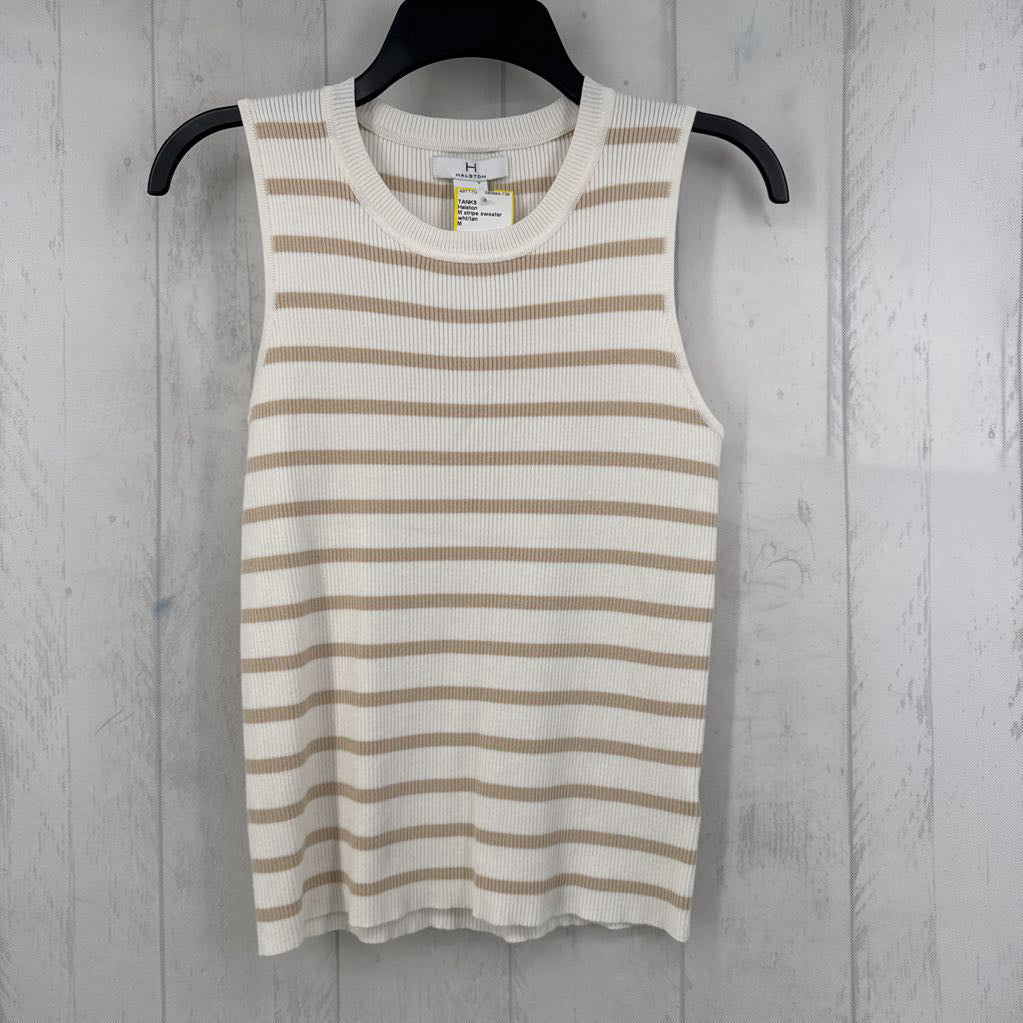 M stripe sweater tank