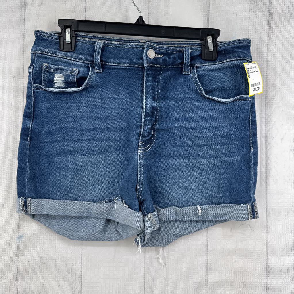 30 rolled hem jean shorts