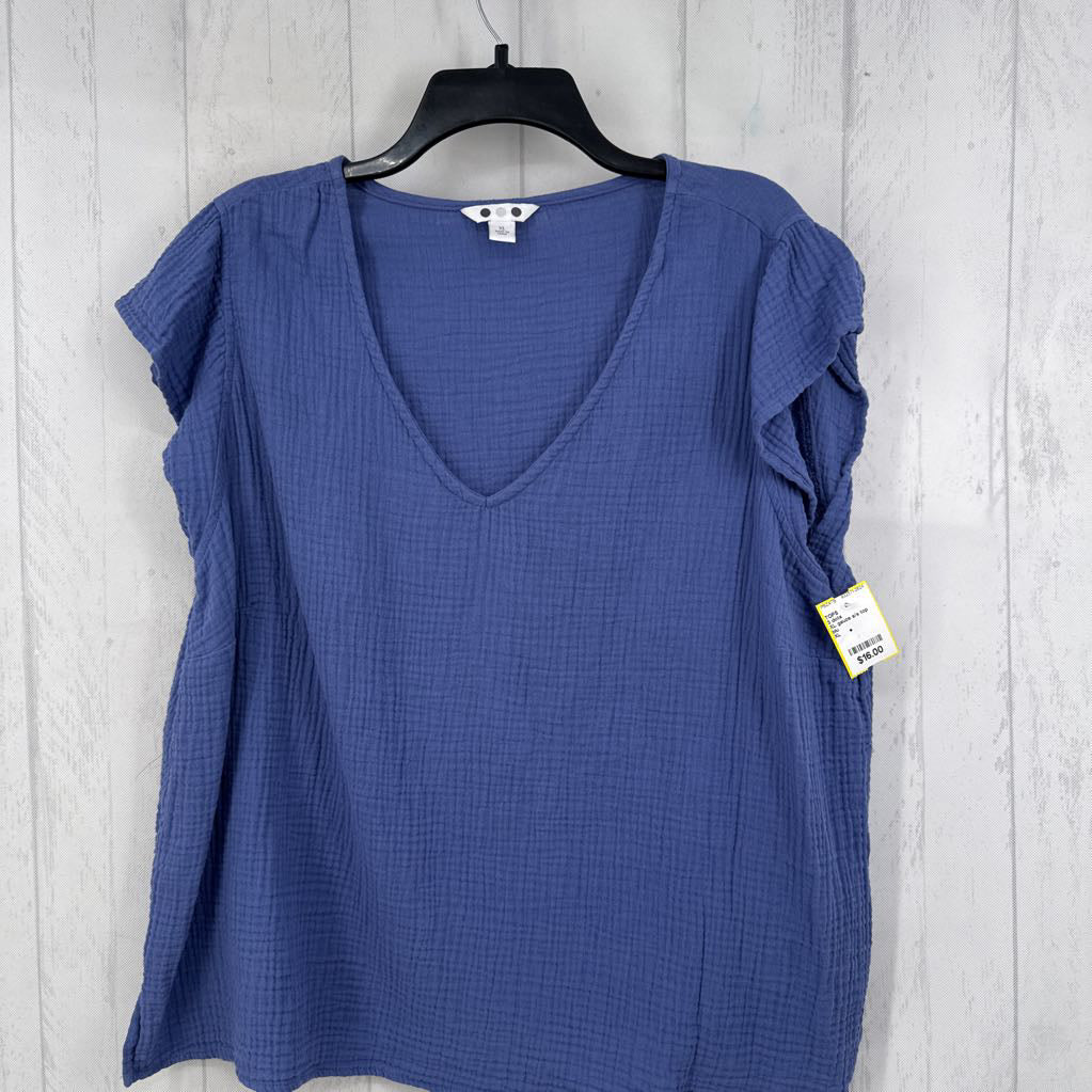 XL gauze s/s top