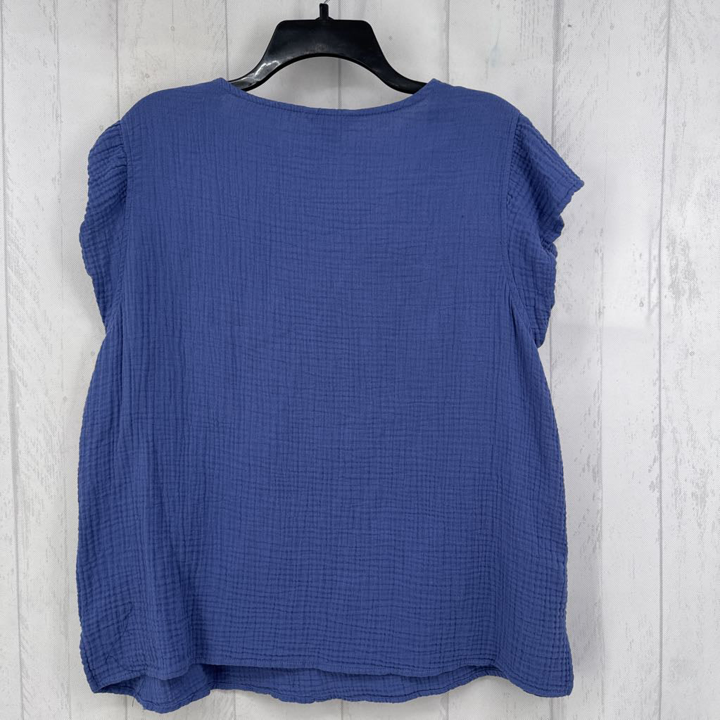 XL gauze s/s top