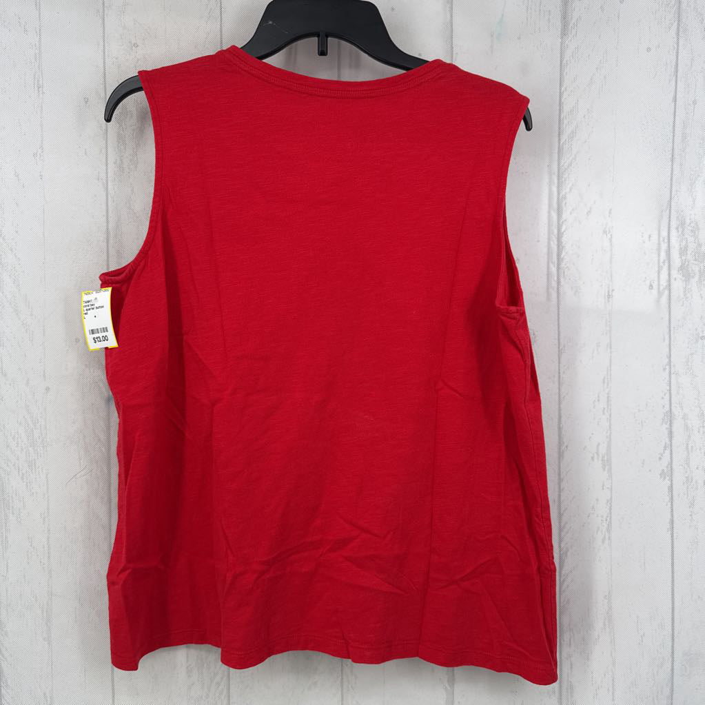 L quarter button down tank