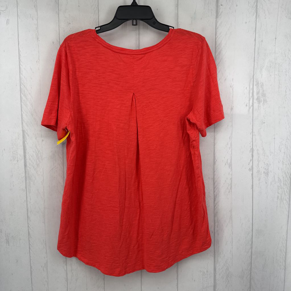 L v-neck s/s hi-lo tee