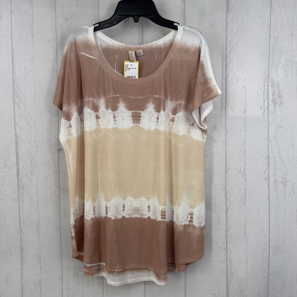 XL tie-dye s/s top