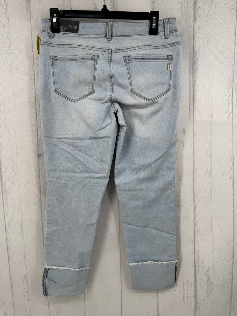 8 cuffed skinny jean