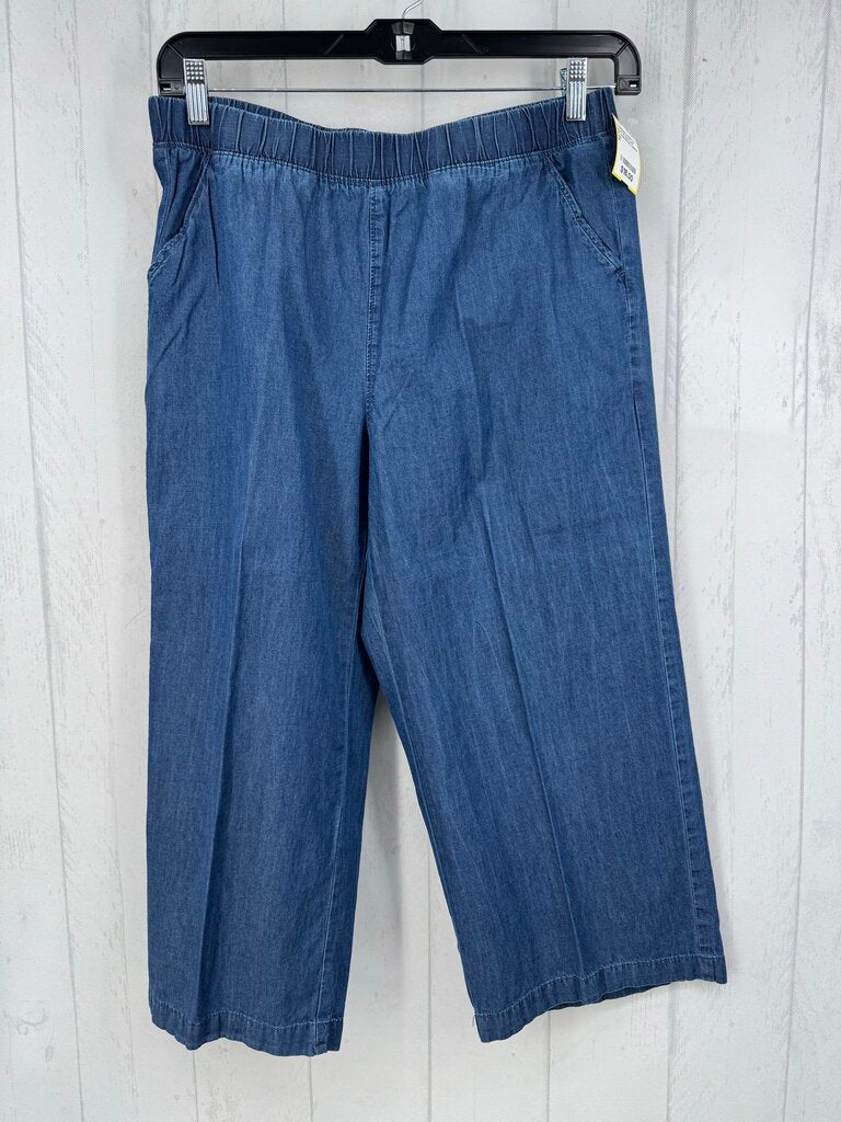 M chambray capris