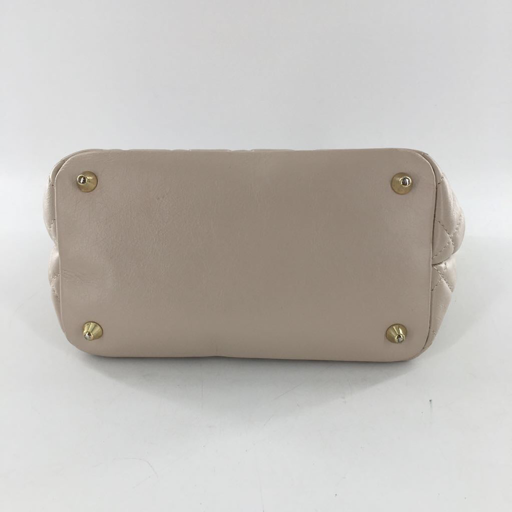 quilted chain link strap satchel