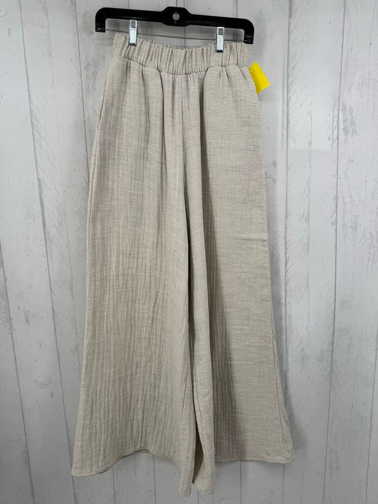 M pull-on wide leg gauze pant