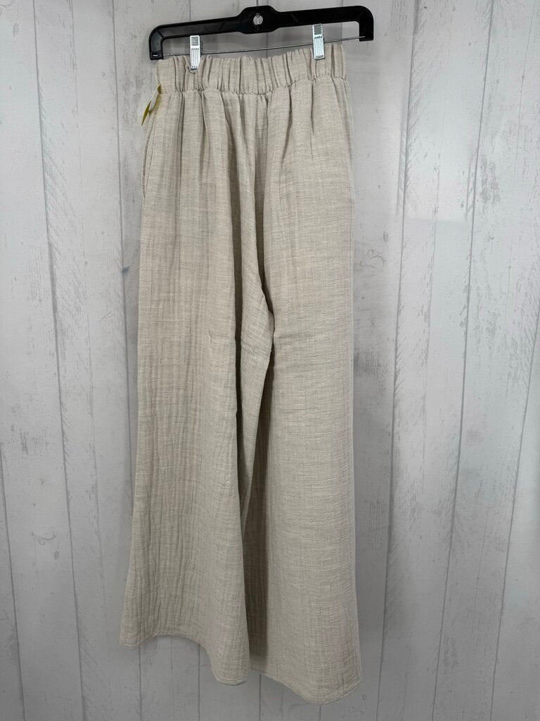 M pull-on wide leg gauze pant
