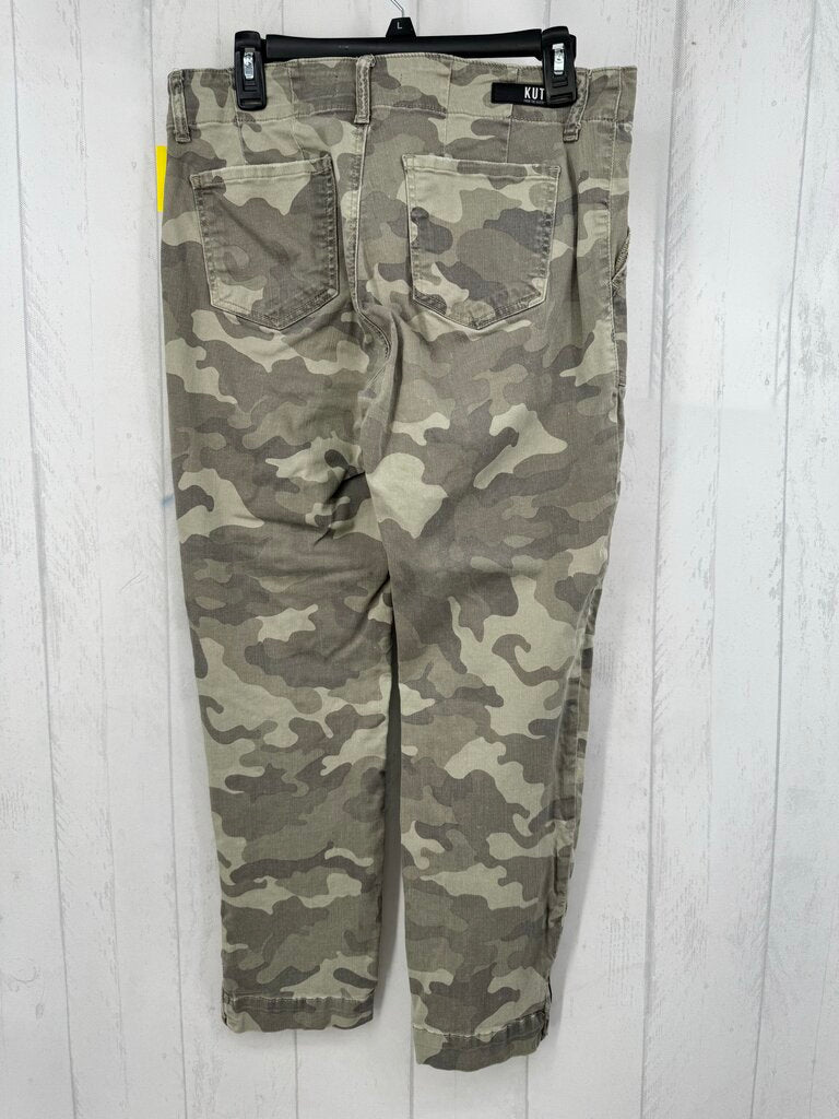 10 camo print straight leg jean