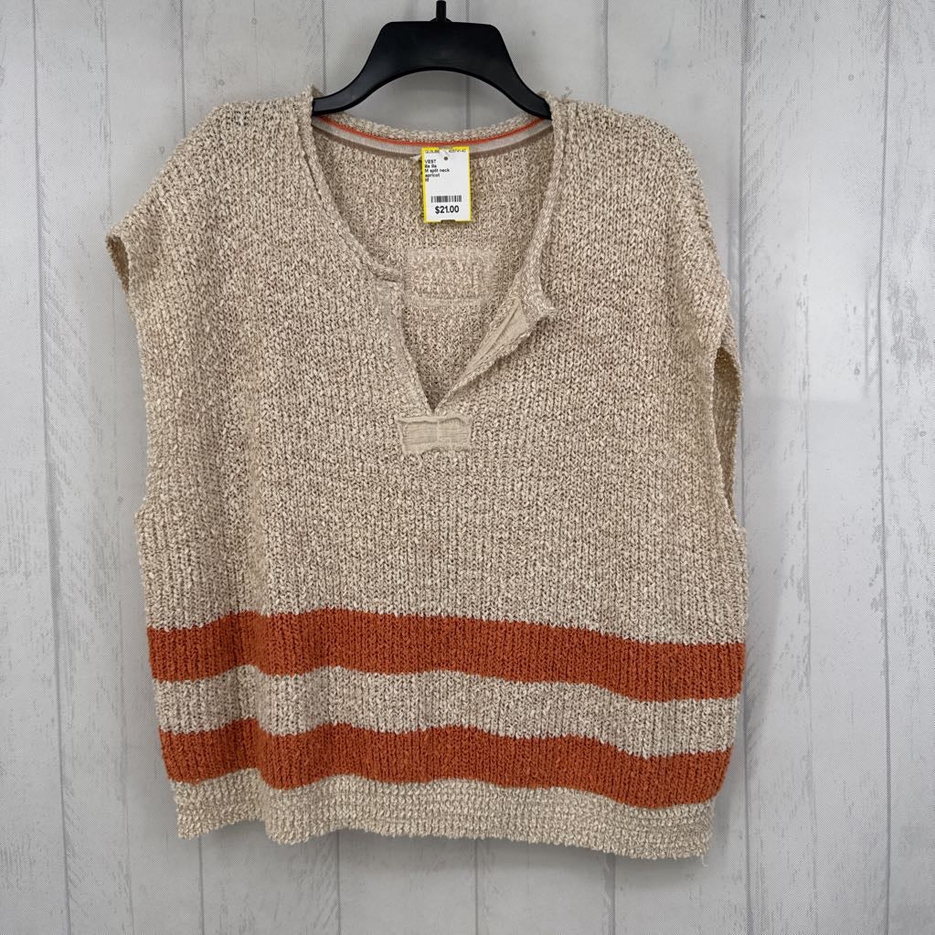 M split neck sweater vest