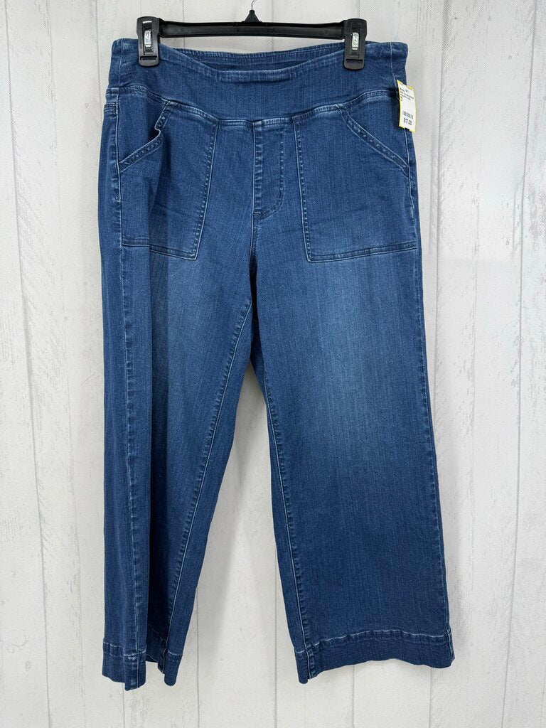 14 pull-on crop jeans