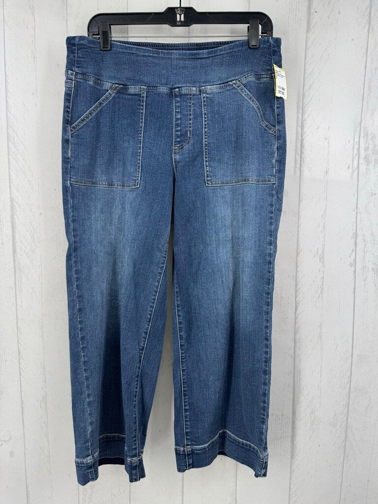 14 pull-on crop jeans