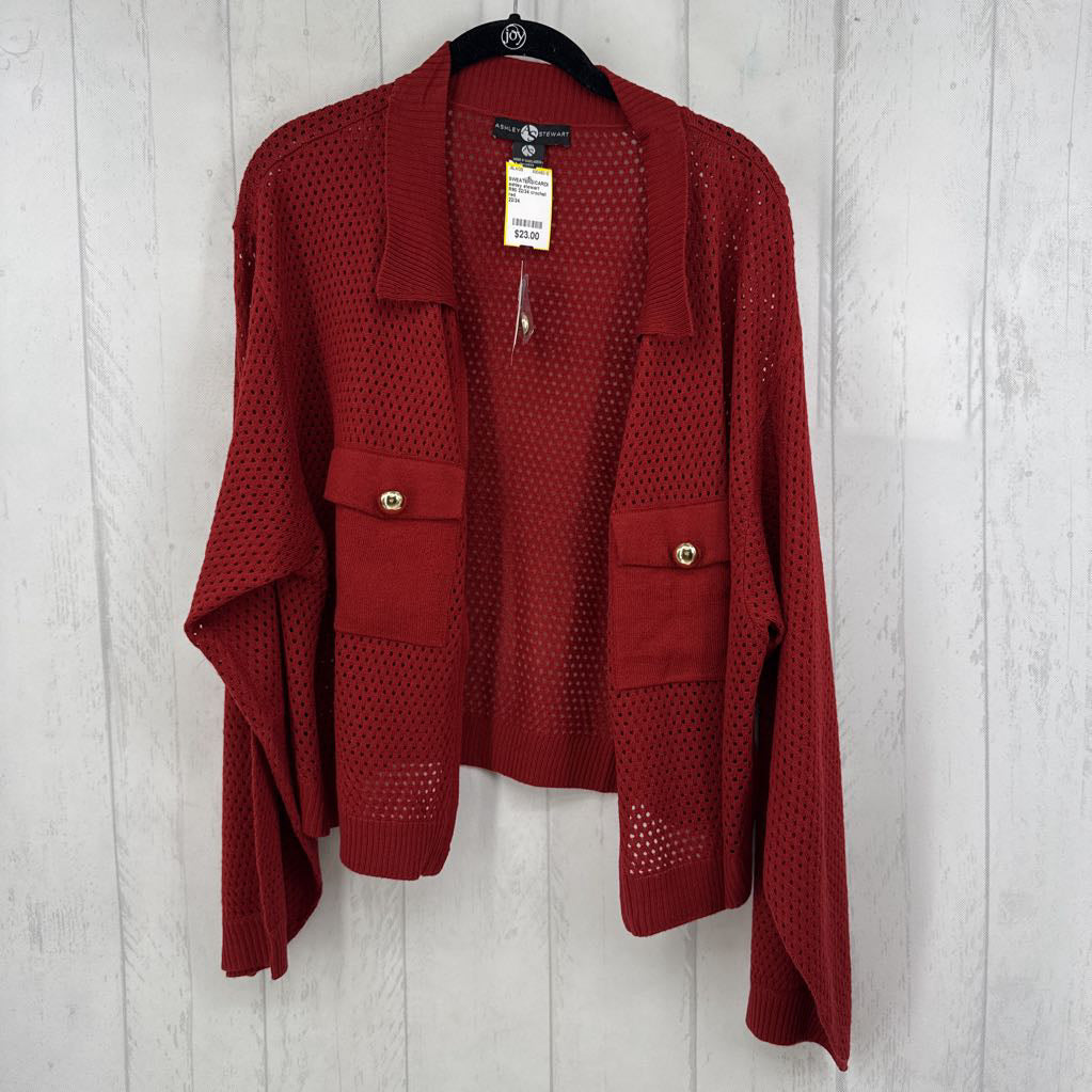 R60 22/24 crochet zip-up sweater