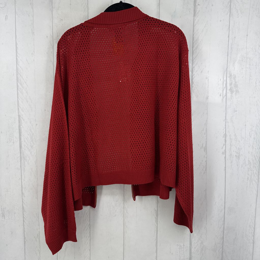 R60 22/24 crochet zip-up sweater