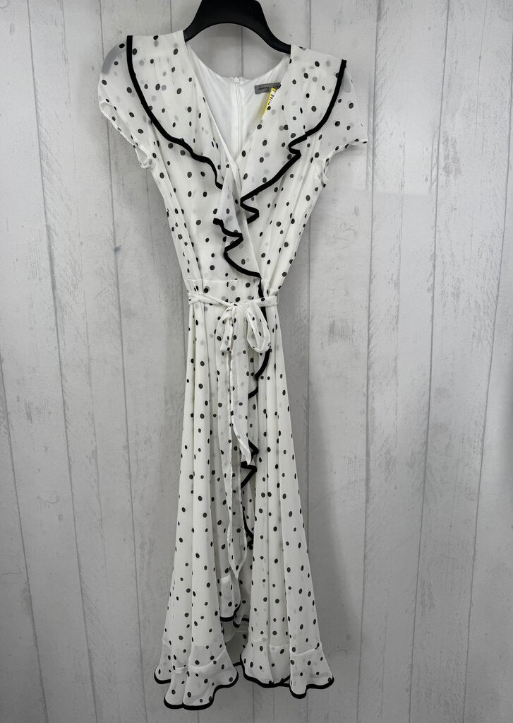 8 ruffled polka dot s/s dress
