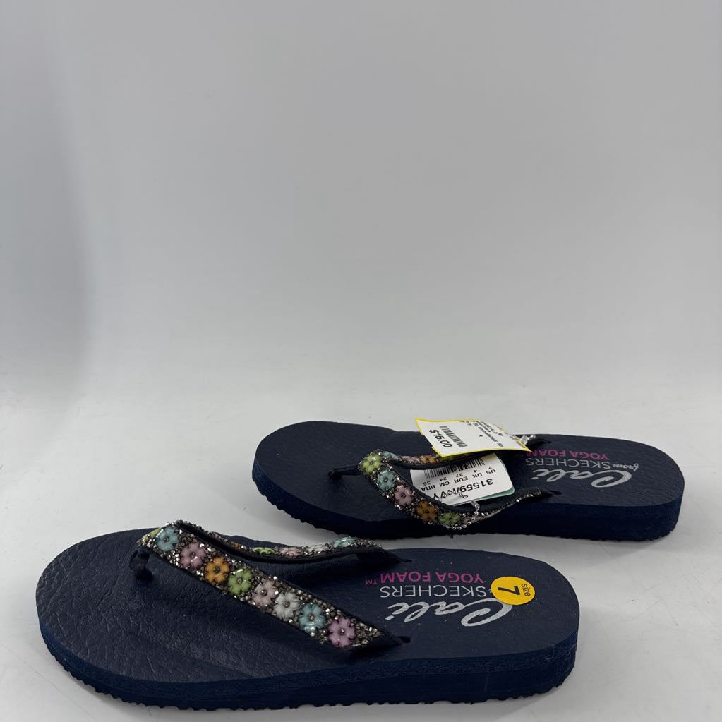 7 flo embelished flip flops