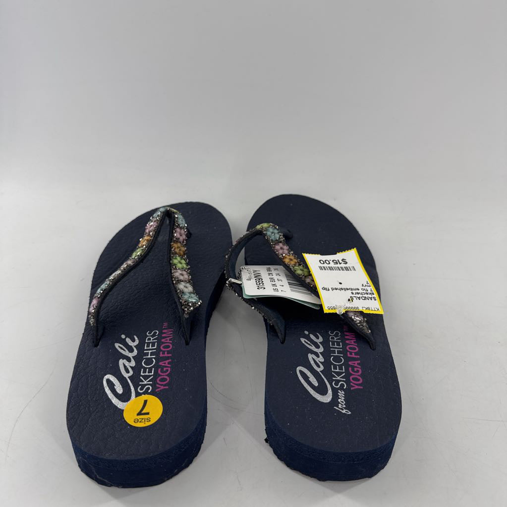 7 flo embelished flip flops