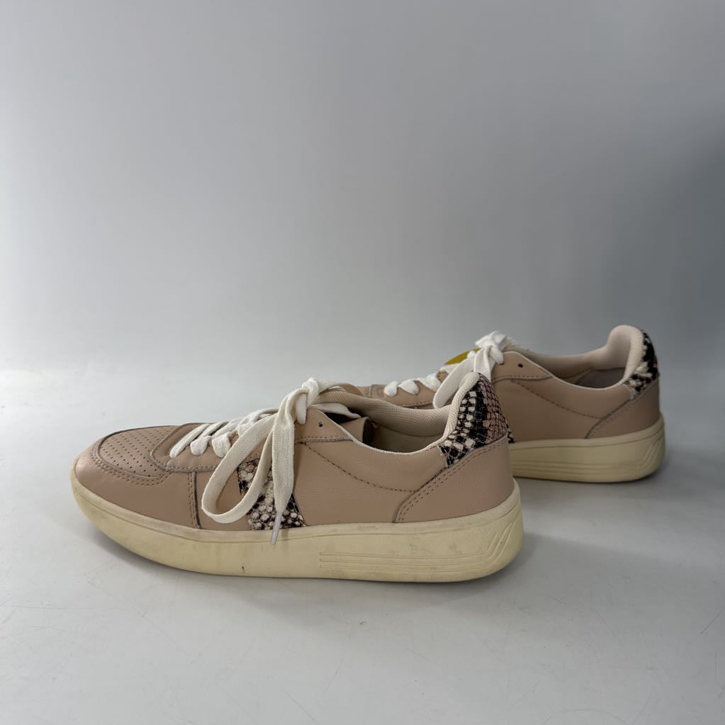 7.5 leather python lace-up sneaker