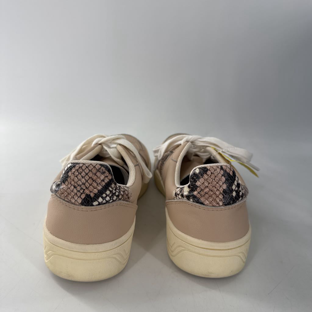 7.5 leather python lace-up sneaker