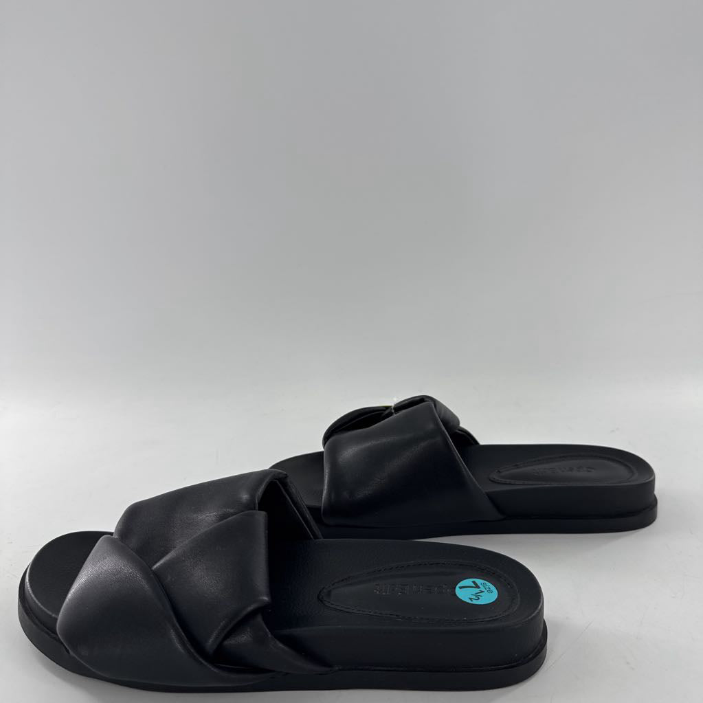 7.5 knotteed padded upper slide mule sandals