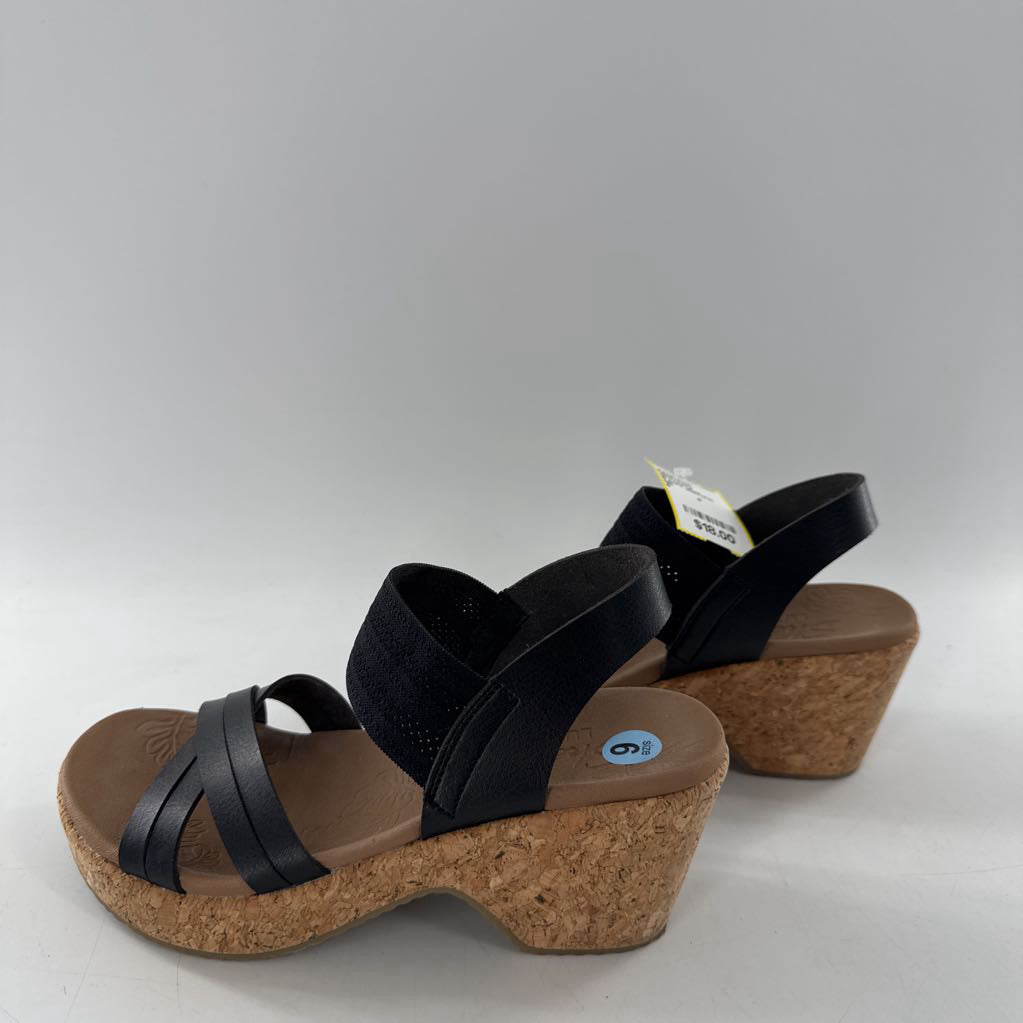 6 cork platform wedge sandals