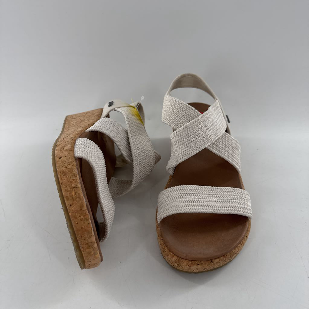 6.5/7 cork platform wedge sandals