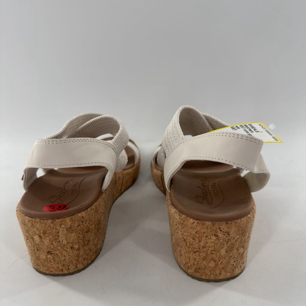 6.5/7 cork platform wedge sandals