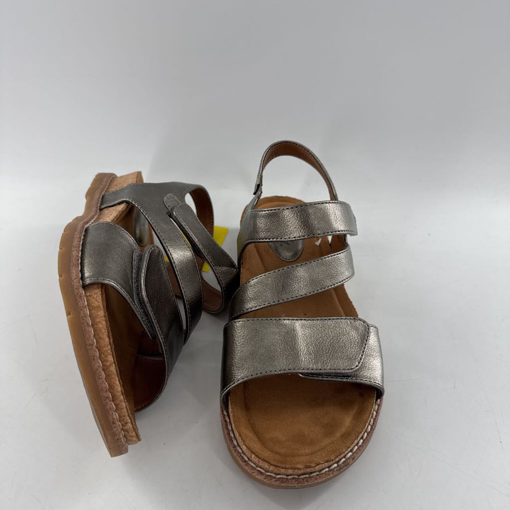 7.5 cork platform strappy wedge sandals