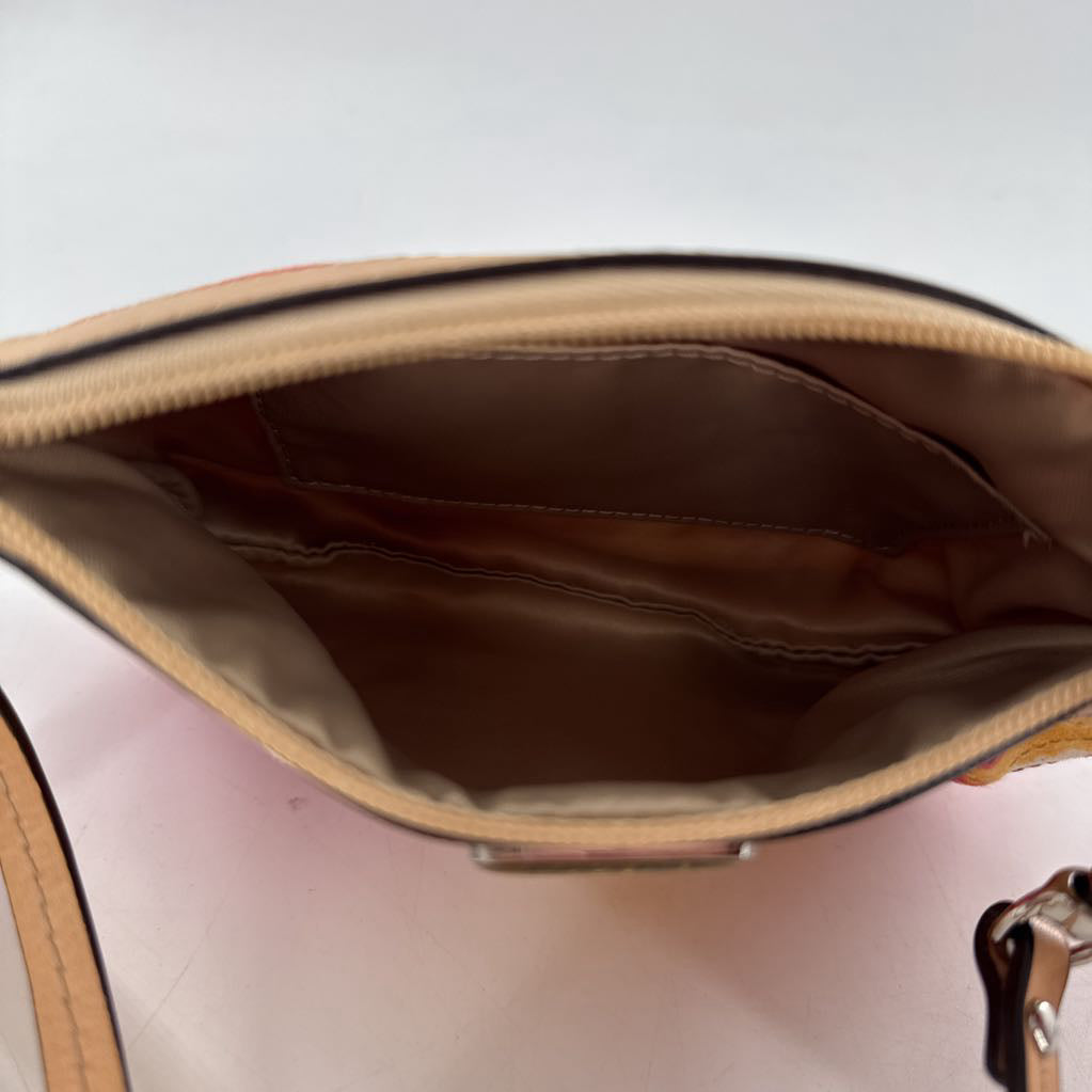 floral canvas wristlet