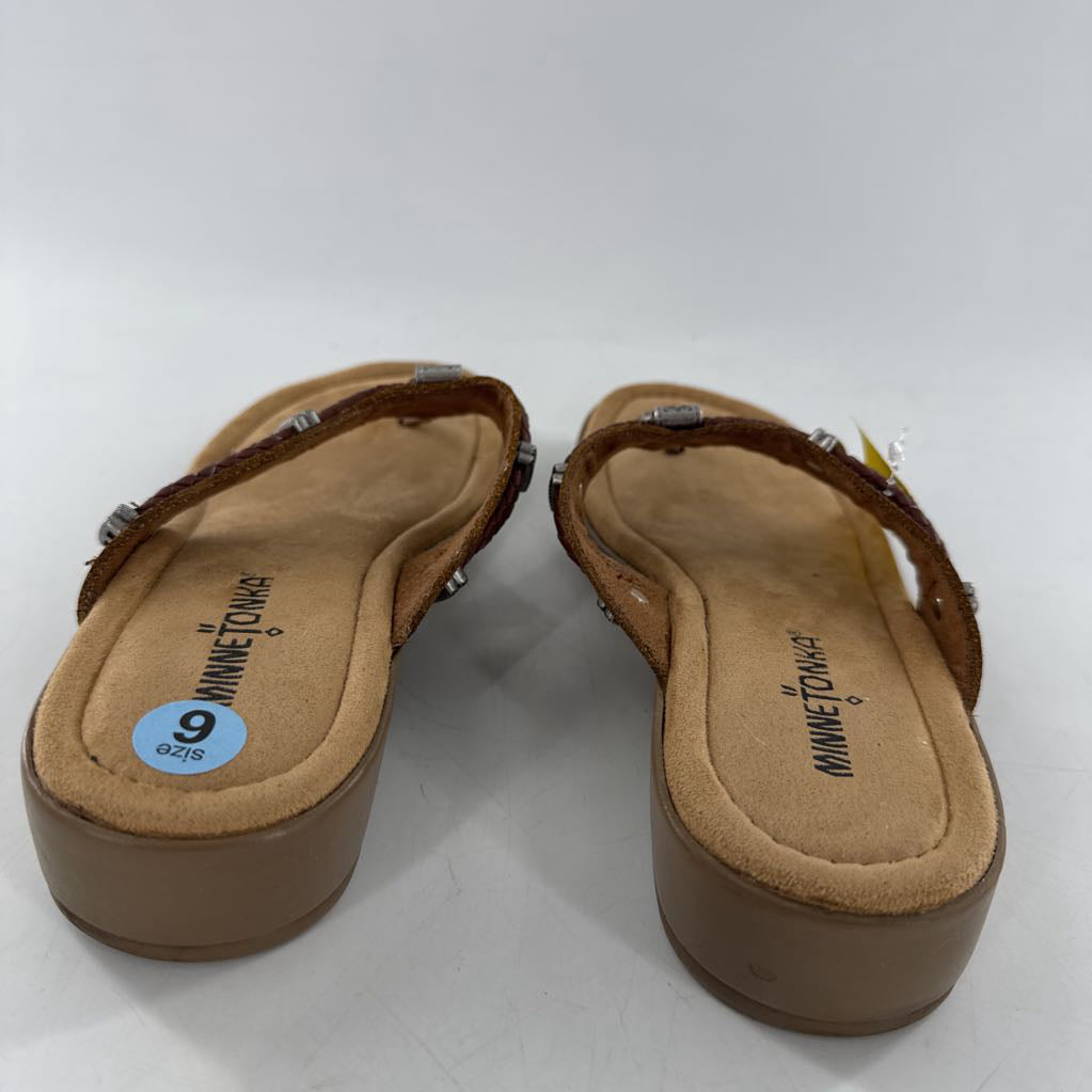 6 braided thong sandals