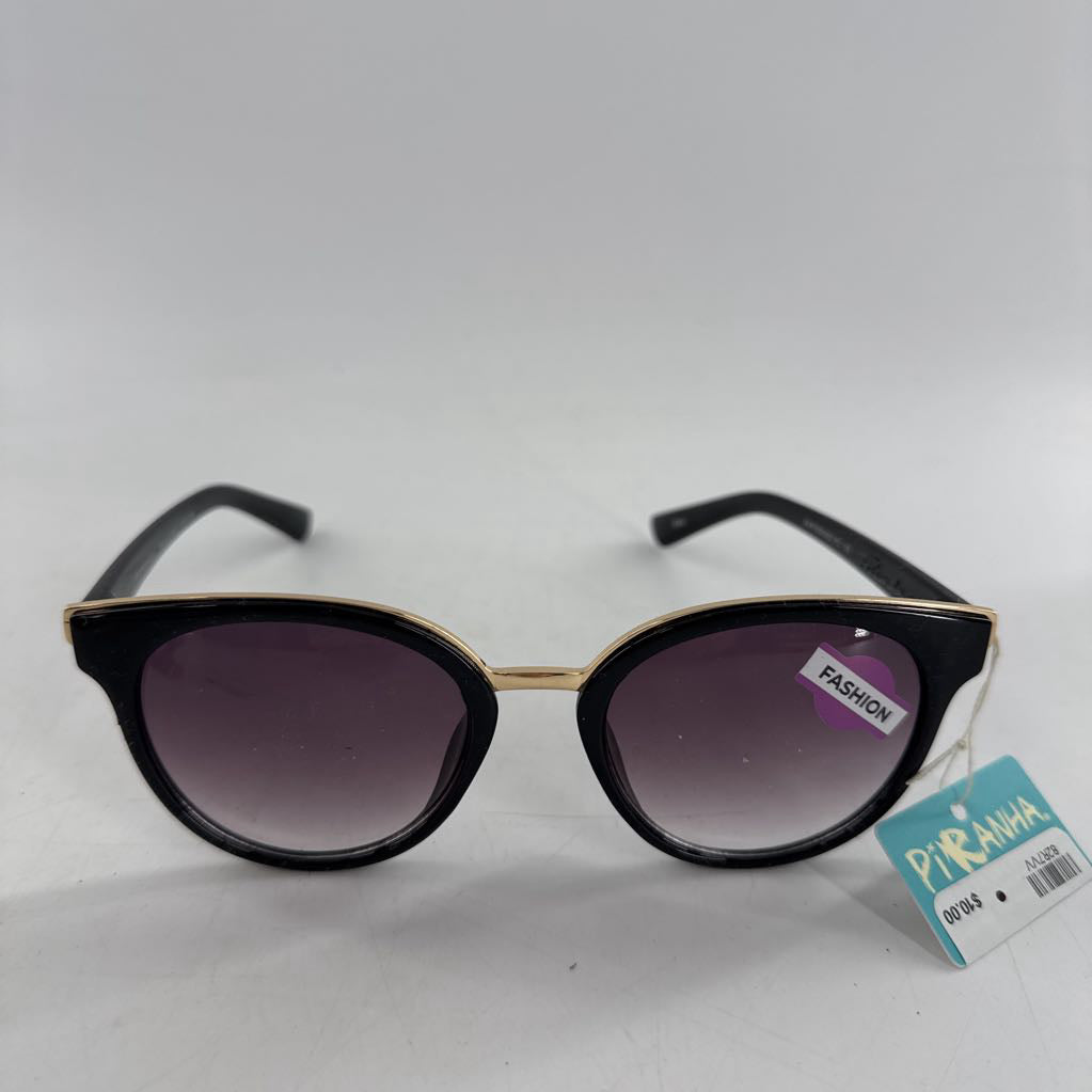 black & gold frame sunglasses
