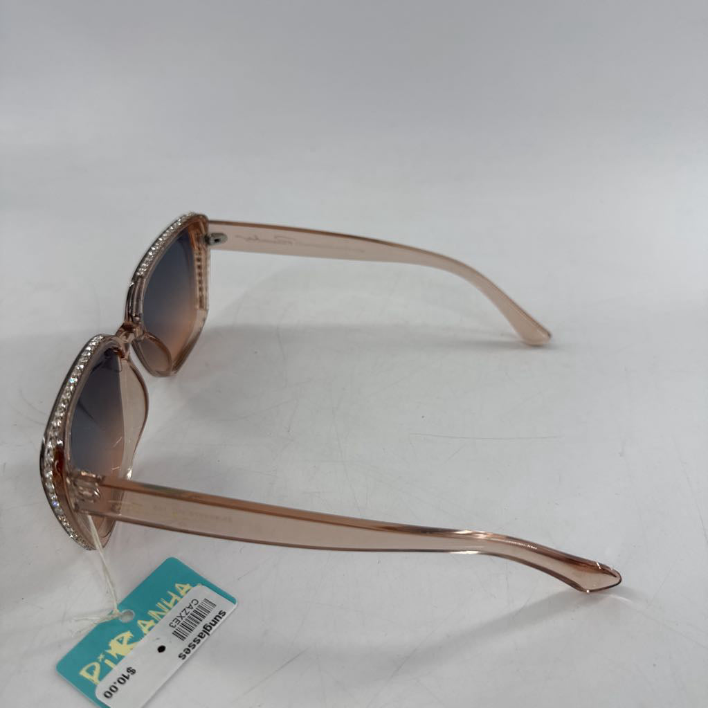 blush frame w/ rhinestones sunglasses