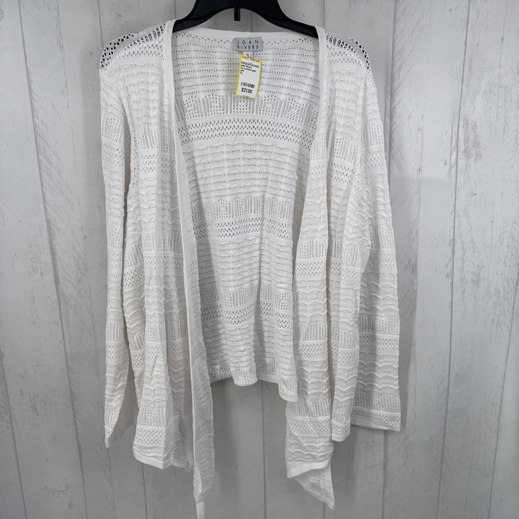 XL crochet open front cardi