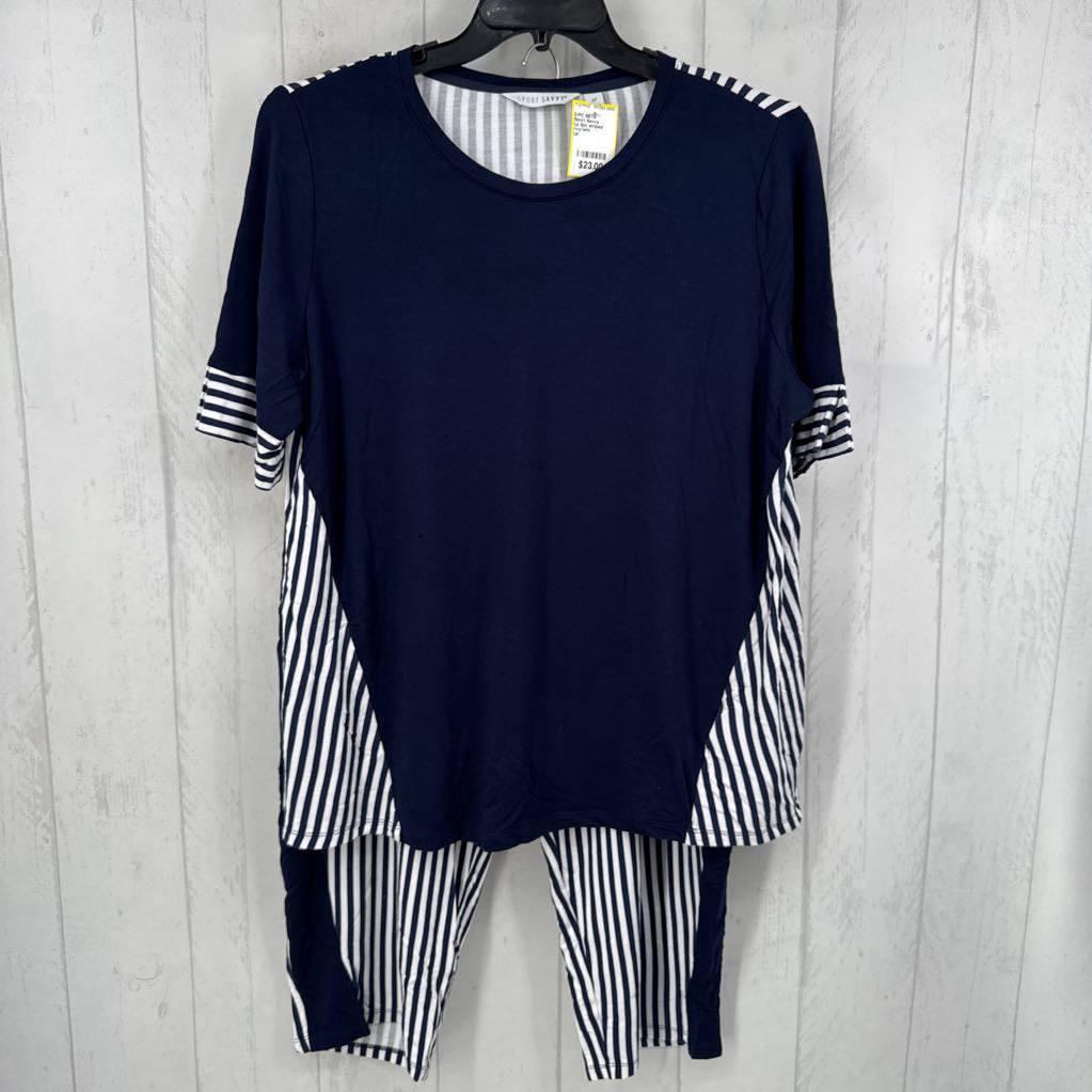 Lp 2pc striped lounge set