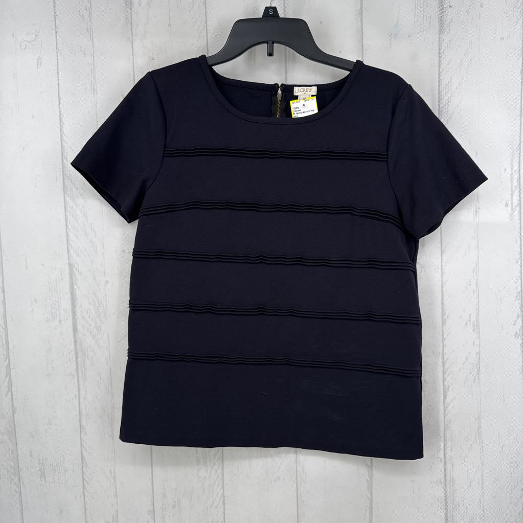 M textured s/s top
