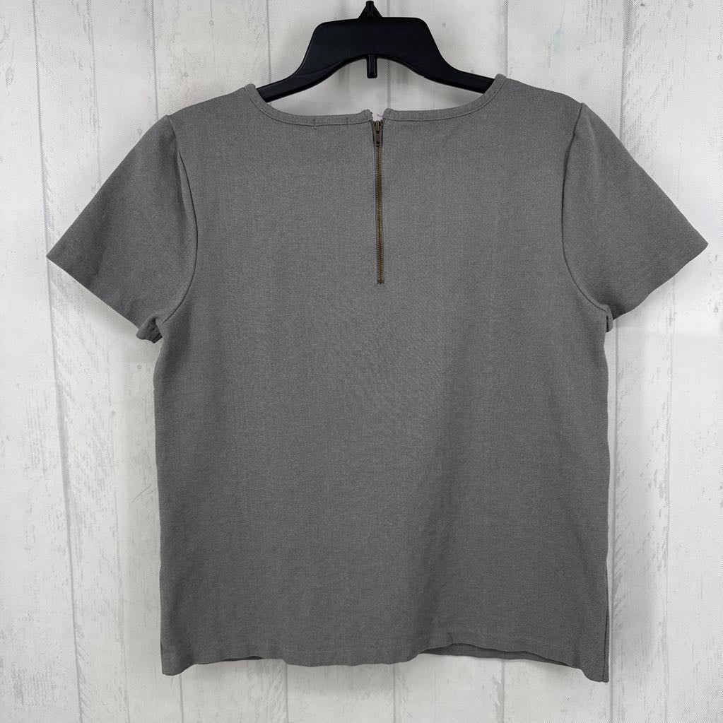 M textured s/s top