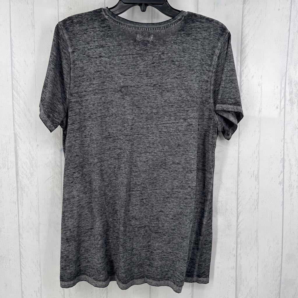 L graphic s/s gathered hem tee-simply blessed