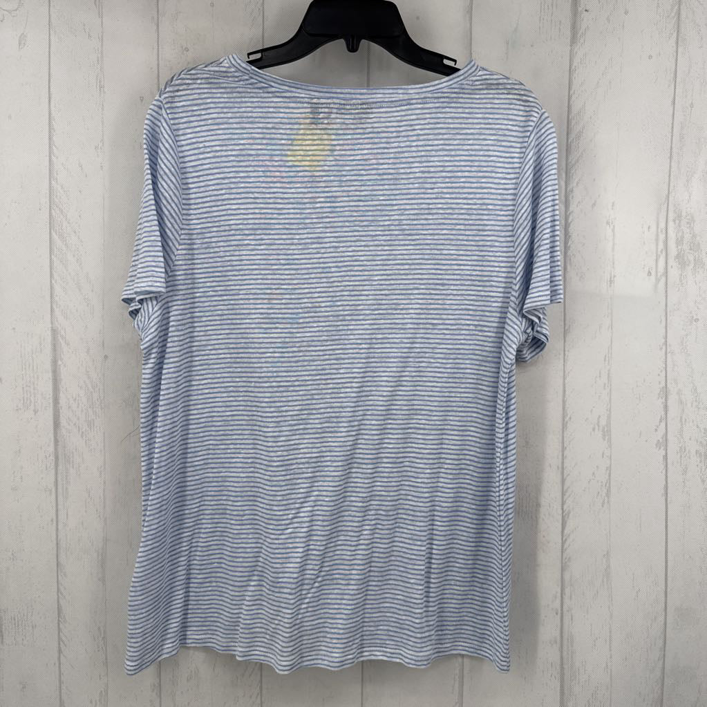 XRL linen striped s/s tee