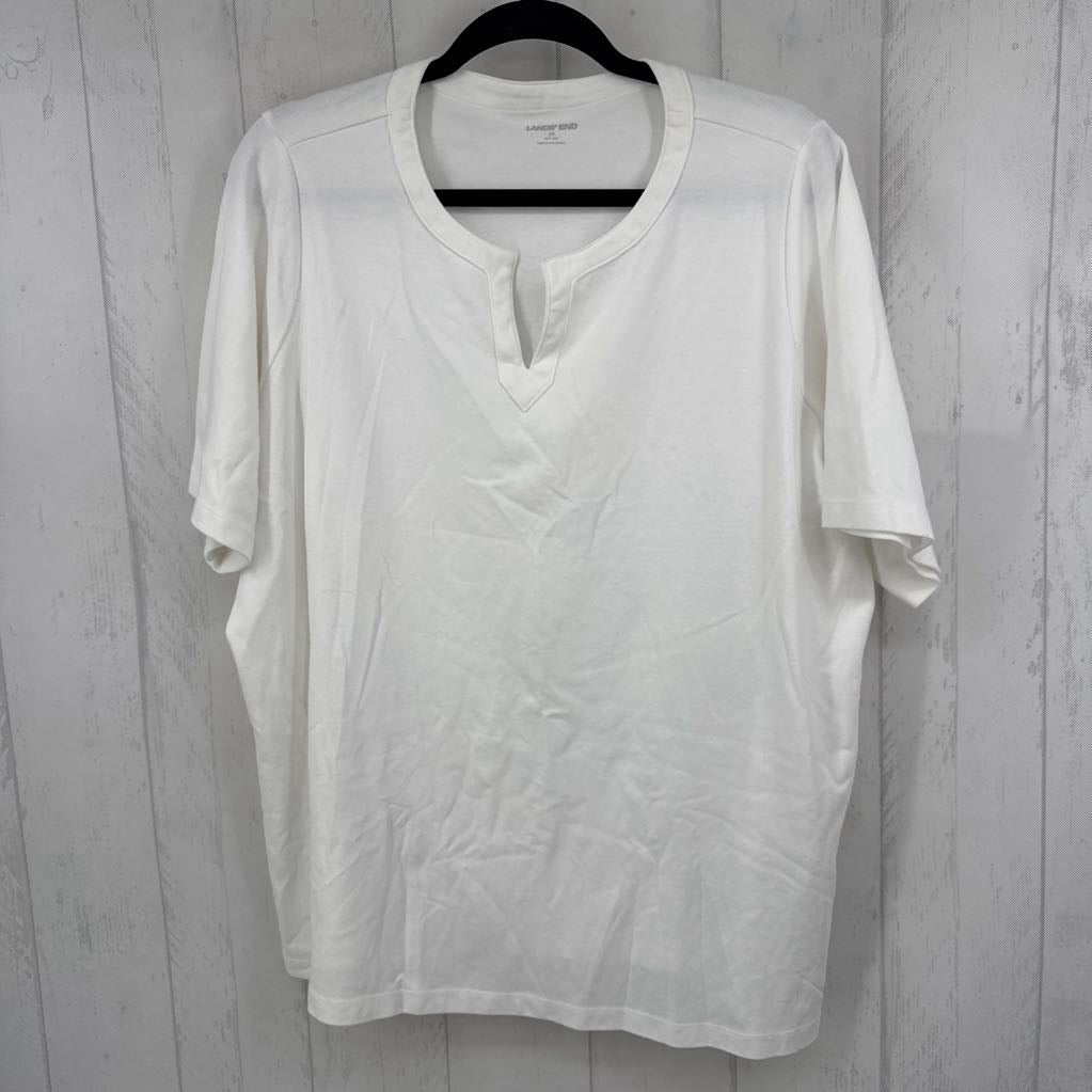 2X split neck s/s tee