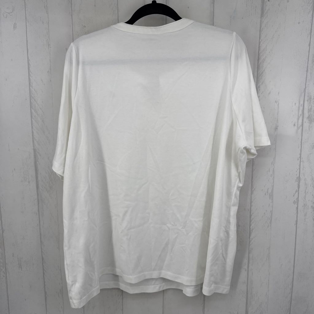 2X split neck s/s tee