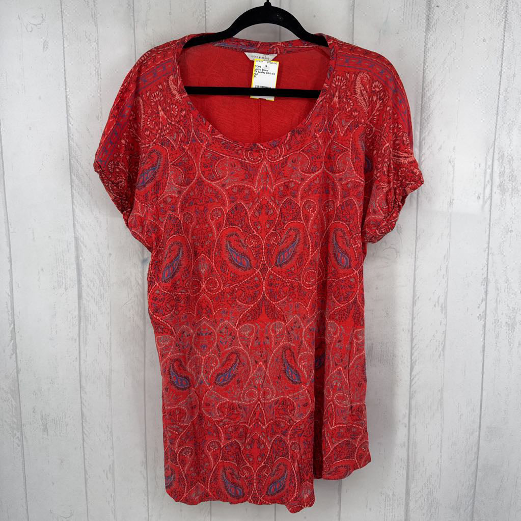 2X paisley print s/s tee