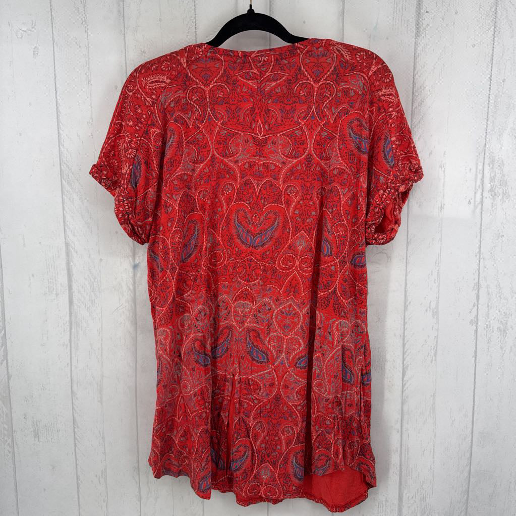 2X paisley print s/s tee