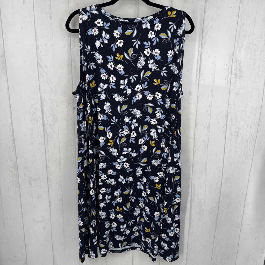 20/22 flo print slvls dress