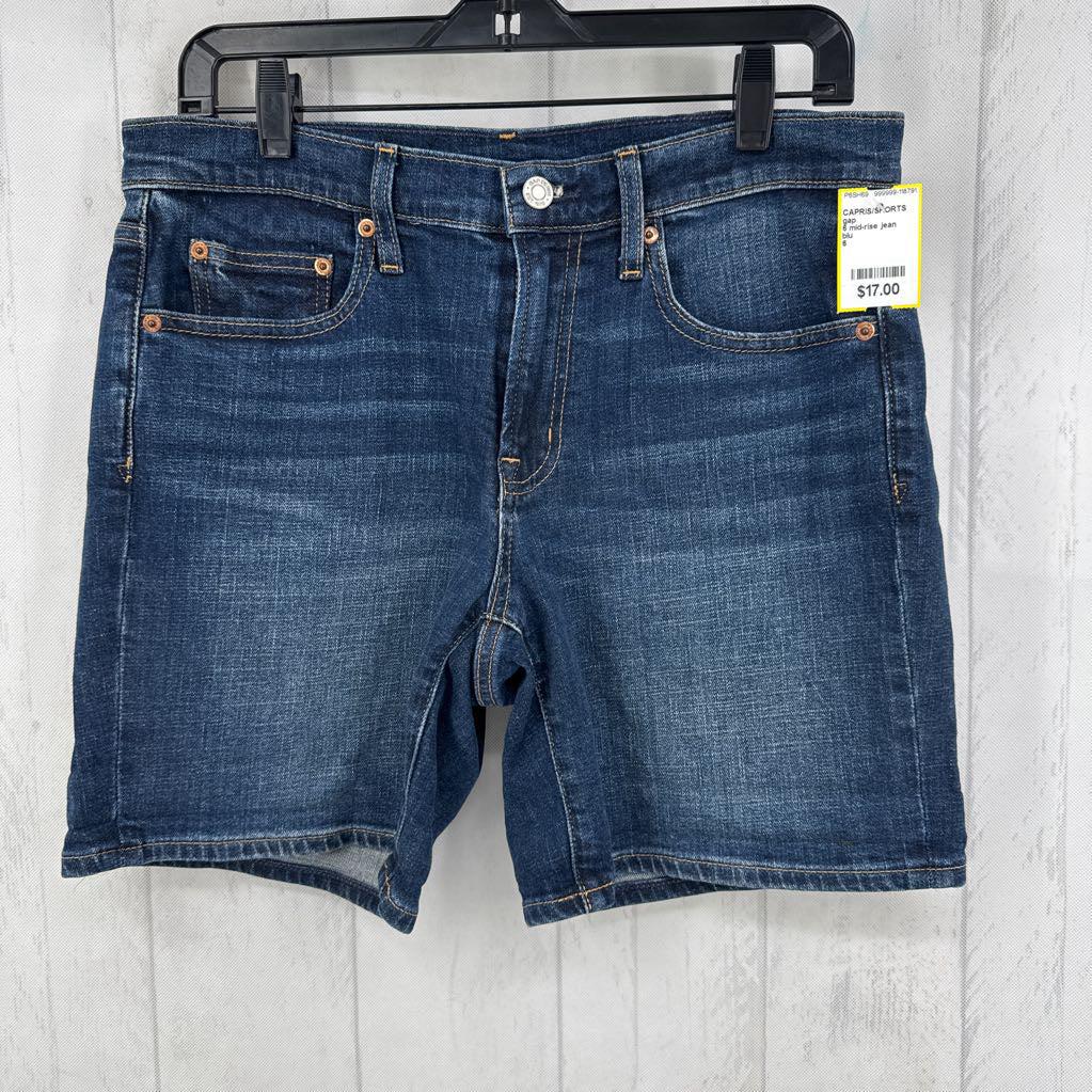 6 mid-rise jean shorts