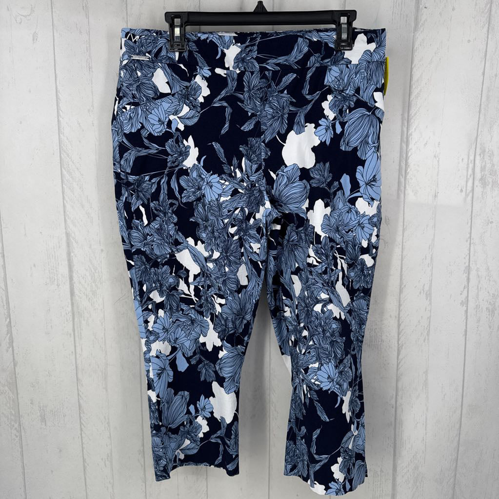 14 pull-on flo print capri