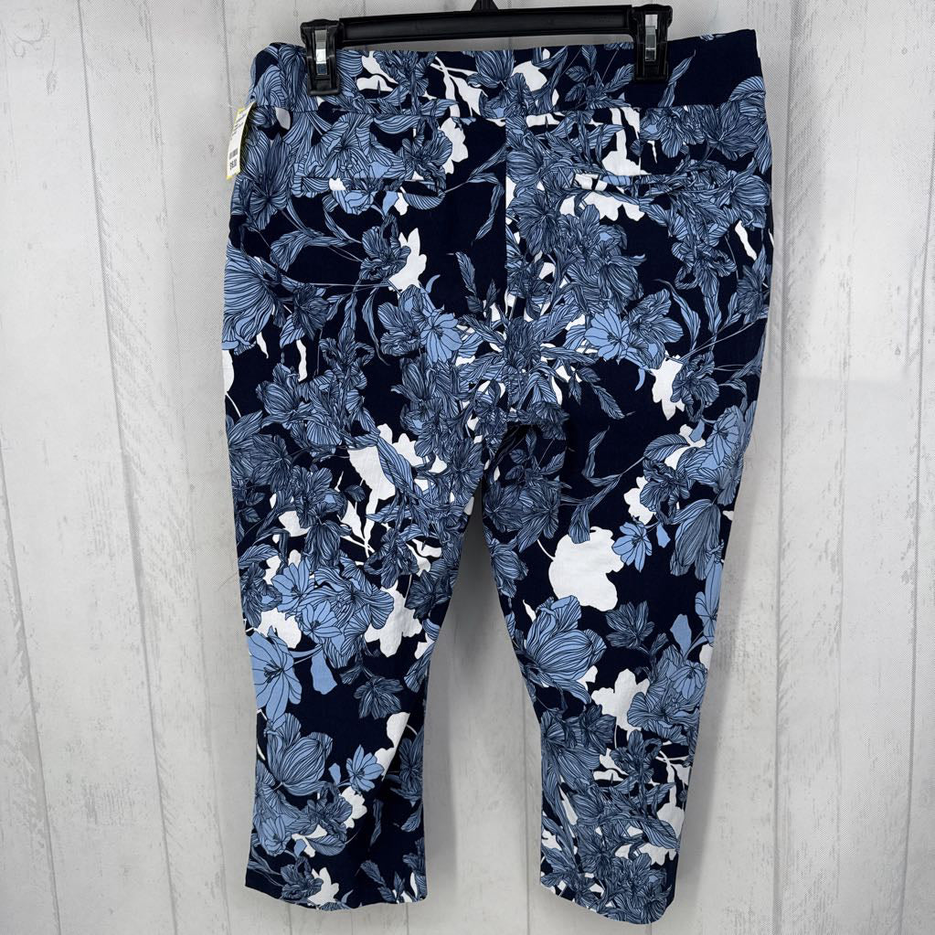 14 pull-on flo print capri